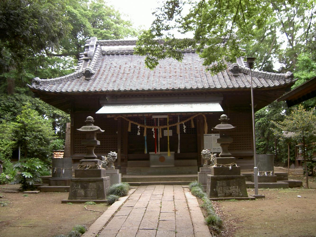 赤城神社と赤城山 ココシル流山本町 江戸回廊